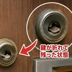 京都市中京区阪東屋町｜店舗ドアの鍵が鍵穴の中で折れたトラブルに対応記事アイキャッチ画像